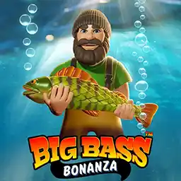 Bigger Bass Bonanza slot logo by Pragmatic Play at Robocat