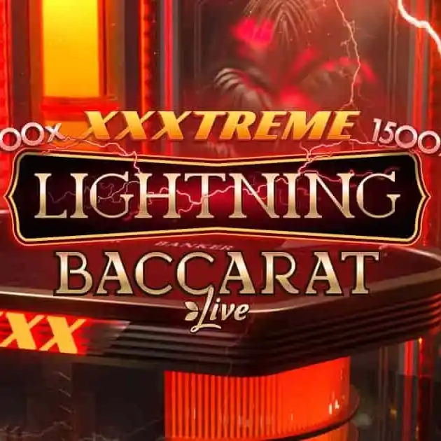 XXXtreme Lightning Baccarat by Evolution, showcased at robocatgreece.com – game logo