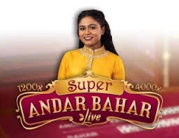 Super Andar Bahar slot visual from Evolution available on robocatgreece.com